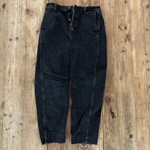 Madewell Tapered Washed Black Jeans